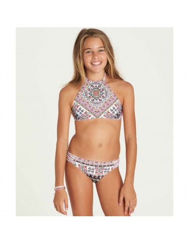 Billabong Girls Moon Tribe High Neck Swim Set Multi de pas cher