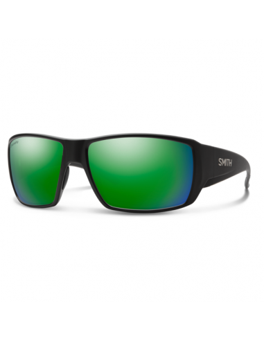 Smith Guide's Choice Matte Black Polarized Green Mirror Glass Lens ChromaPop Sunglasses chez Cornerstreet bien 