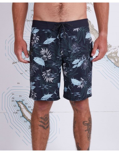 Salty Crew Keel 19" Mens Boardshorts - Black Aqua 50-70% off 