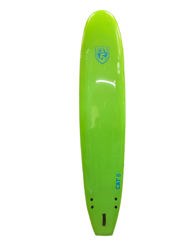 Cat 5 Soft Surfboard 9' Lime Green with Blue Marble Bottom Profitez des Offres !