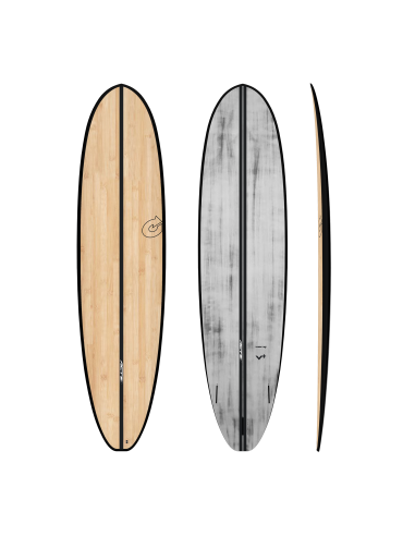 Torq ACT V+ Carbon Fiber Surfboard 7’8 x 22 1/2” x 3 3/16” 63.9 ltr Bamboo Deck Black Rails meilleur choix