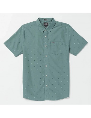 Volcom Mistere Men's Woven Shirt S/S - Service Blue plus qu'un jeu 