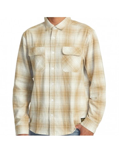 RVCA Day Shift Flannel Long Sleeve - Khaki online