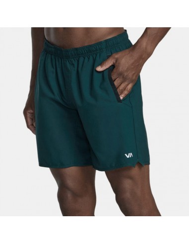 RVCA Yogger Stretch 17" Shorts - Deep Sea Green Paris Déstockage Promo