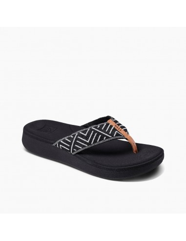 Reef Cushion Cloud Tx Women's Essential Sandals - Black Geo rembourrage situé sous