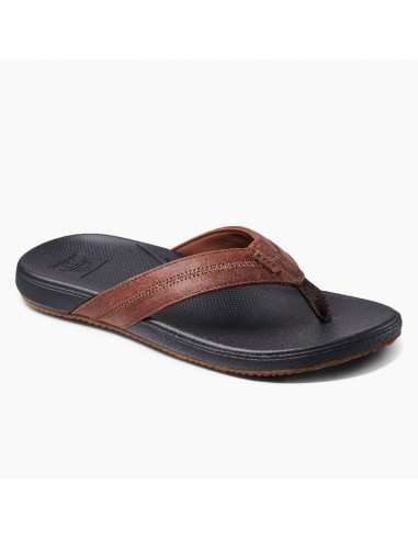 Reef Cushion Phantom 2.0 LE Mens Sandals Leather Strap - Black Brown paiement sécurisé